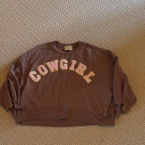 Judith March Brown Cowgirl Sweatshirt